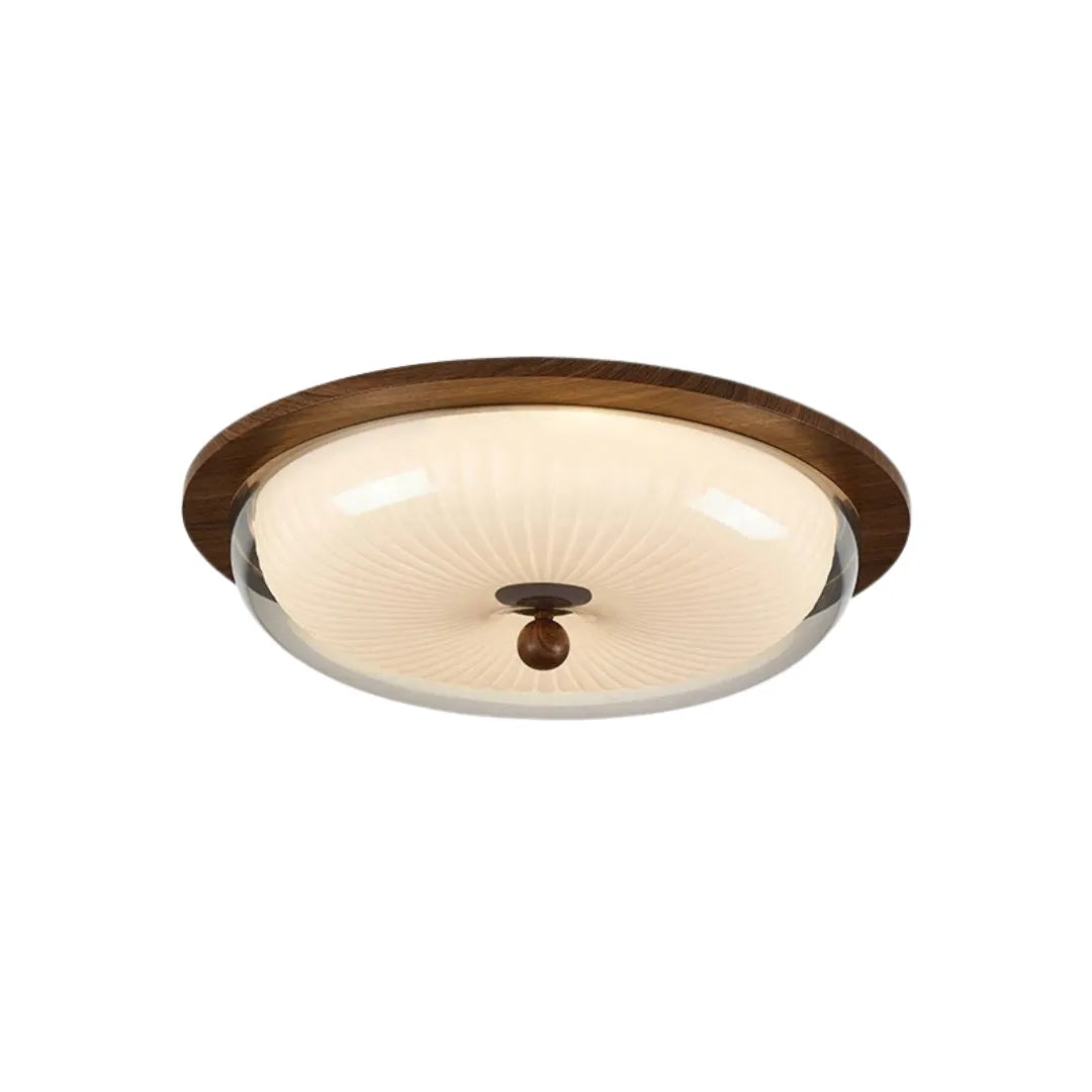 Plafon de teto francês retrô nogueira fumê Avelis