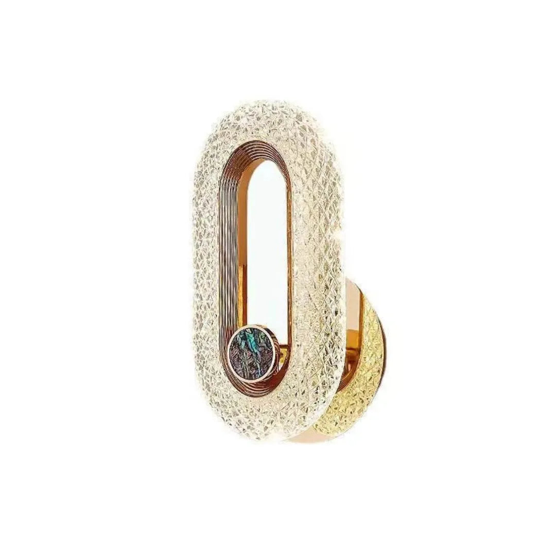 Arandela de Luxo Cristal Oval