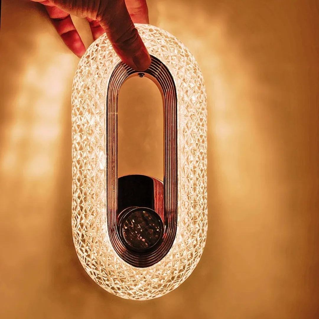 Arandela de Luxo Cristal Oval