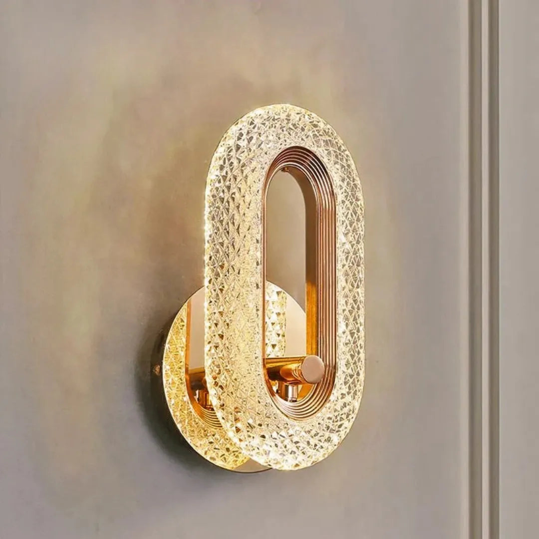 Arandela de Luxo Cristal Oval