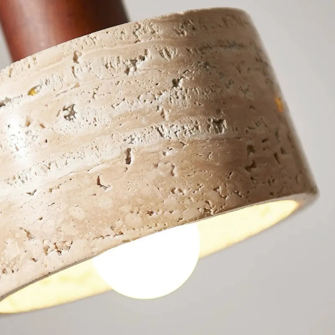 Luminária-Pendente-Madeira-Mármore-Travertino-Sole-Tonzi