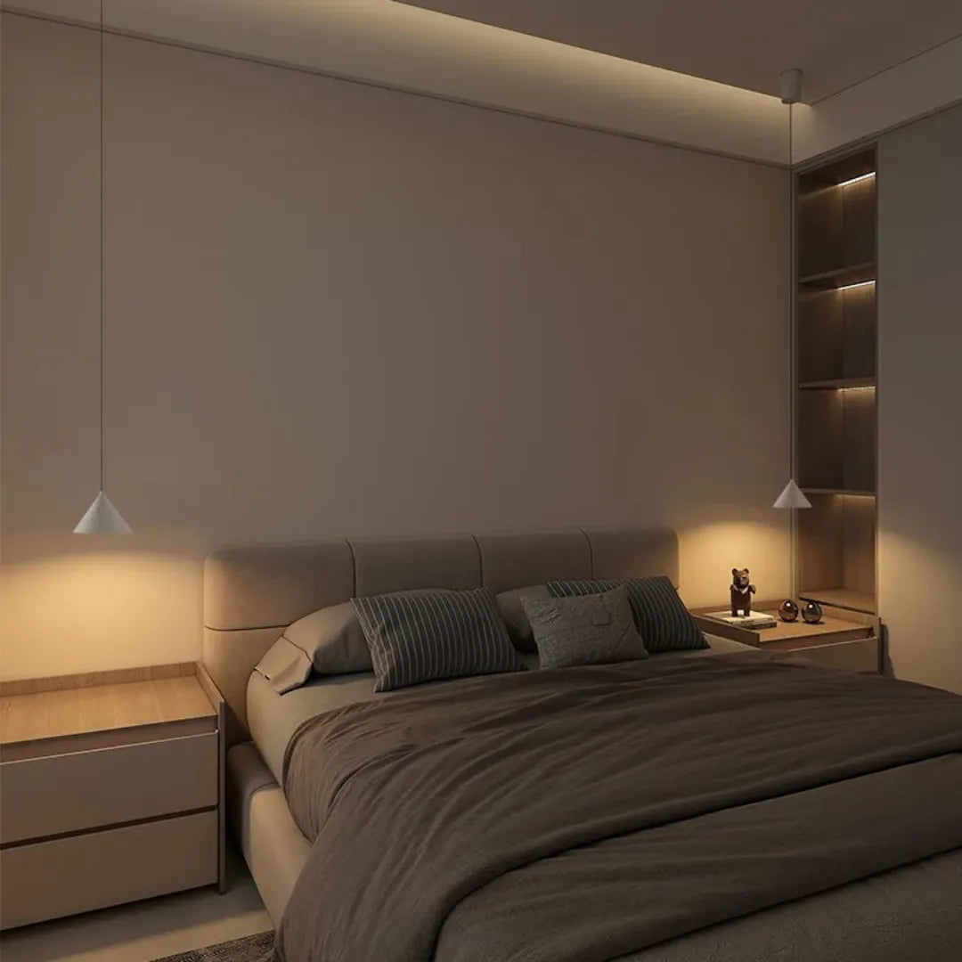 Luminária pendente cone alumínio led ajustável Arko