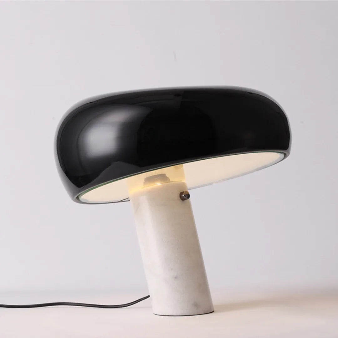 Luminaria-de-Mesa-Abajur-Cogumelo-Design-Italiano-Snoopy-Preto