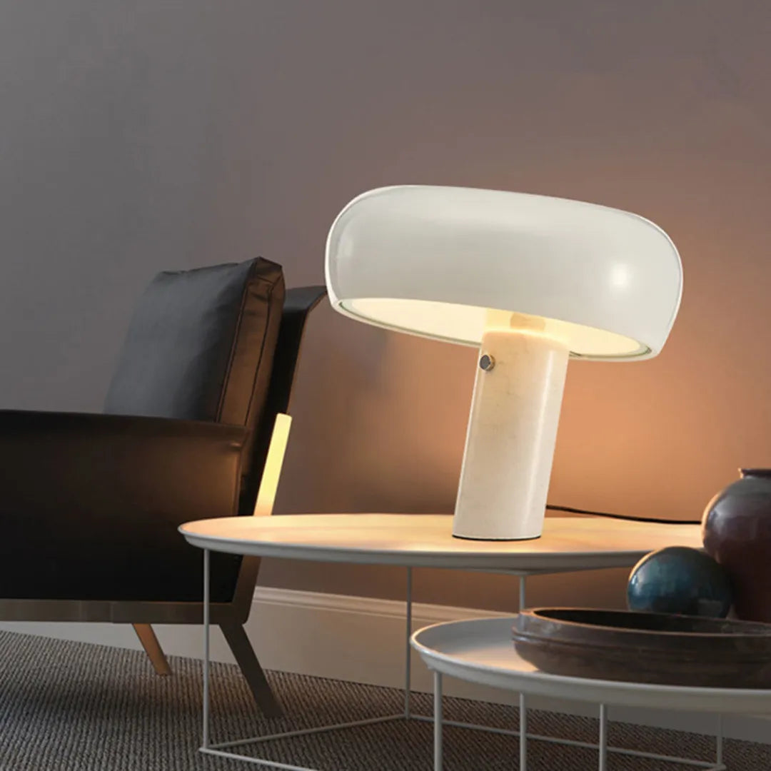 Luminaria-de-Mesa-Abajur-Cogumelo-Design-Italiano-Snoopy-Branco