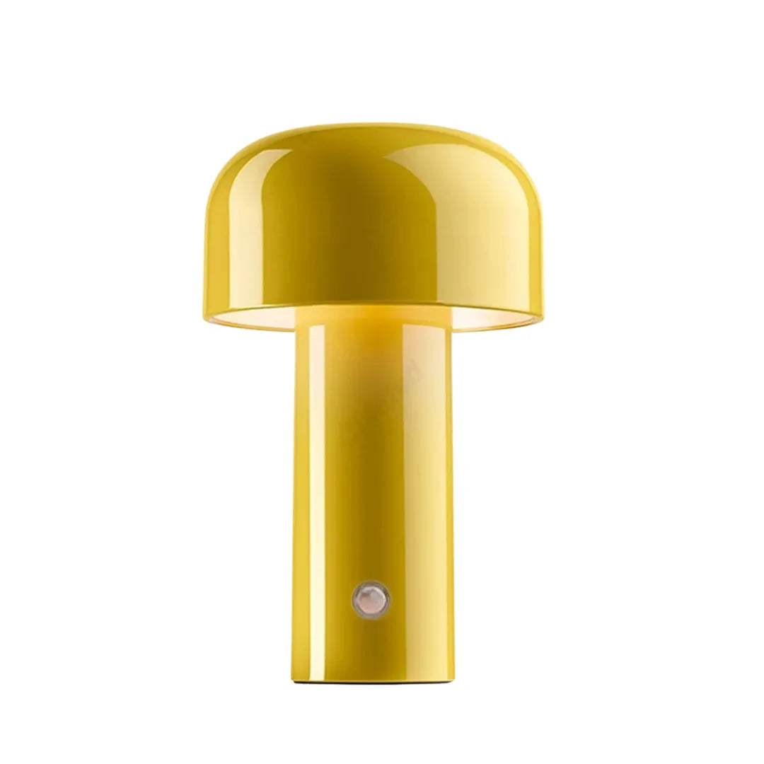 Luminária-de-Mesa-Abajur-Minimalista-Bellhop-Amarela