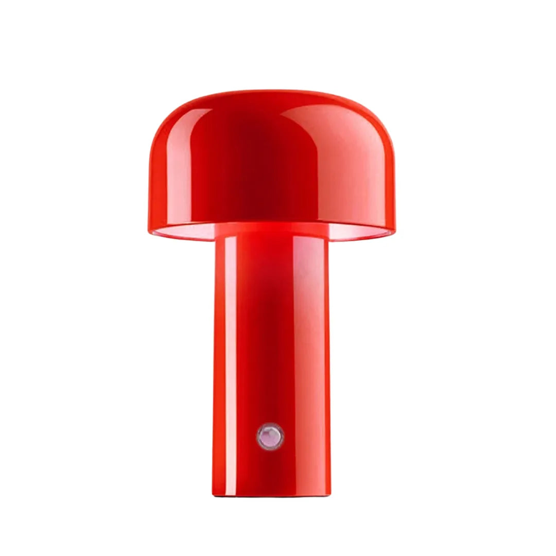 Luminária-de-Mesa-Abajur-Minimalista-Bellhop-Vermelho