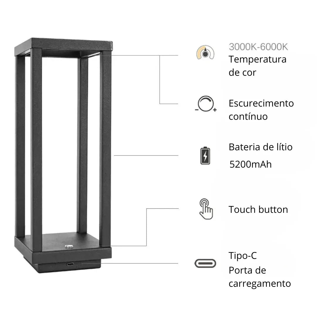 Luminaria-de-Mesa-LED-Recarregavel-Zura