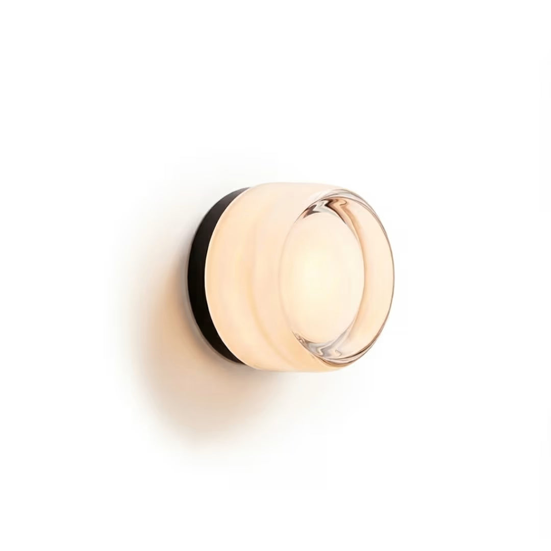 Luminária de Parede Moderna Minimalista Vidro Opal