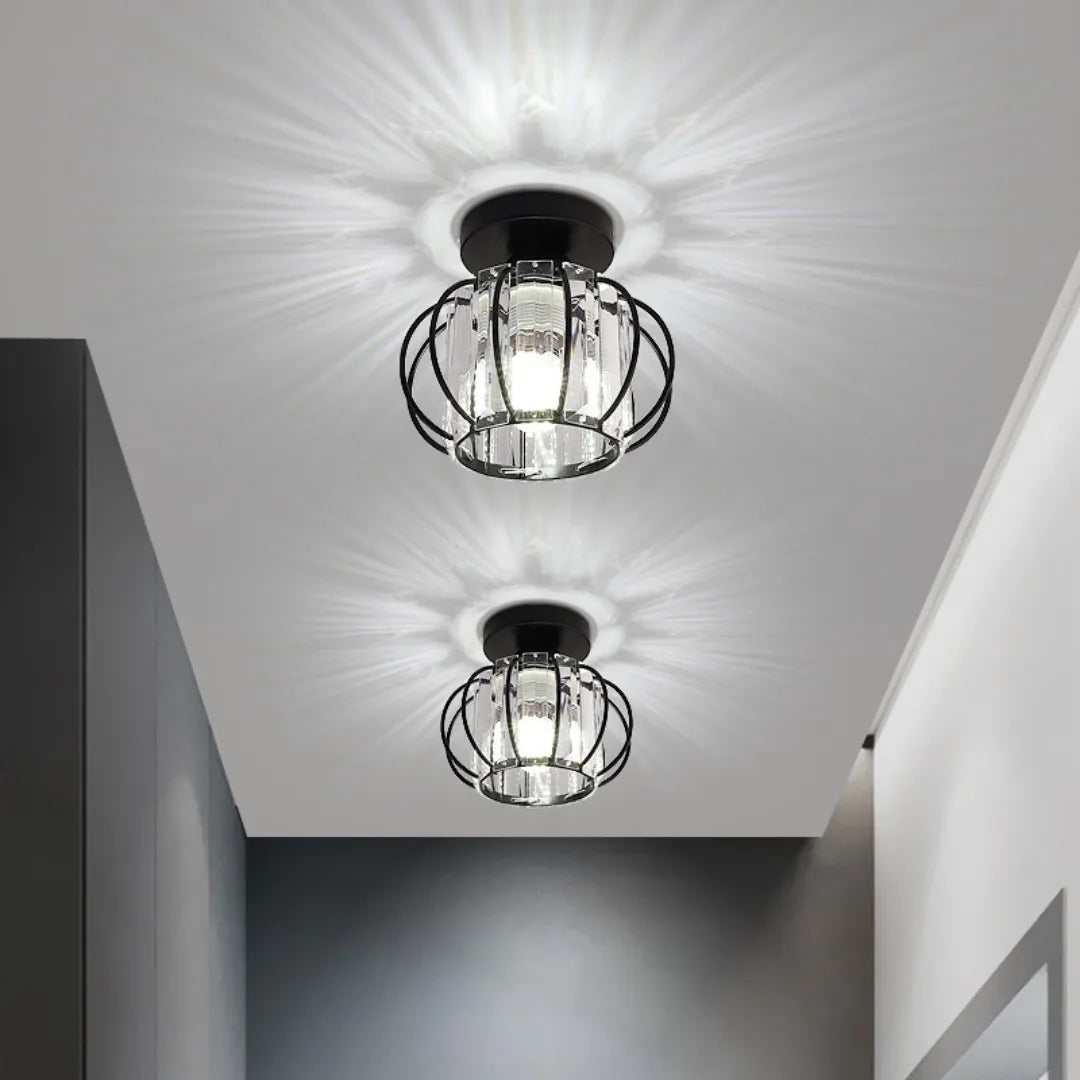 Lustre Luminária de Teto Moderno Cristal Sfera