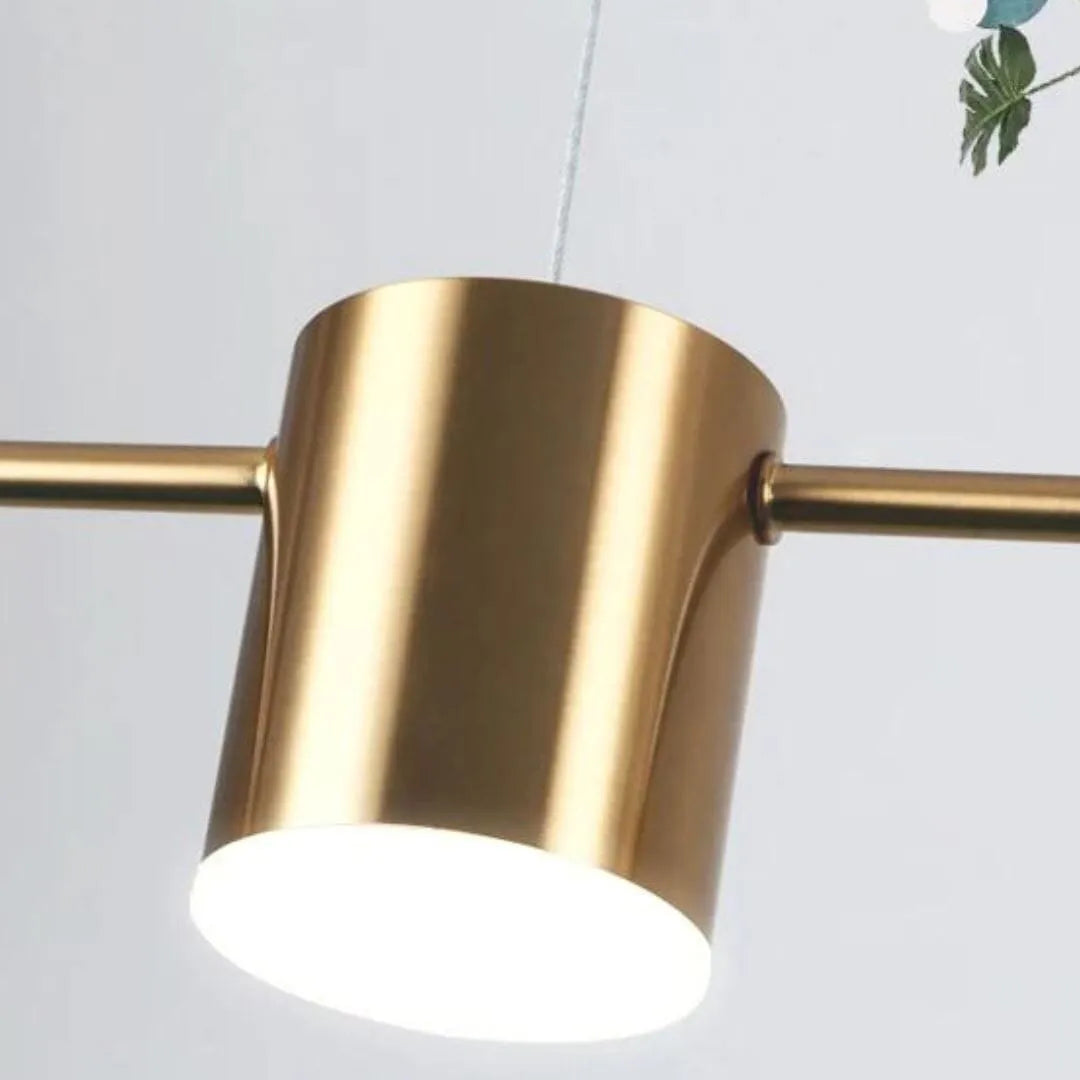 Pendente Solis com 3 lâmpadas em escritório moderno — Tonzi