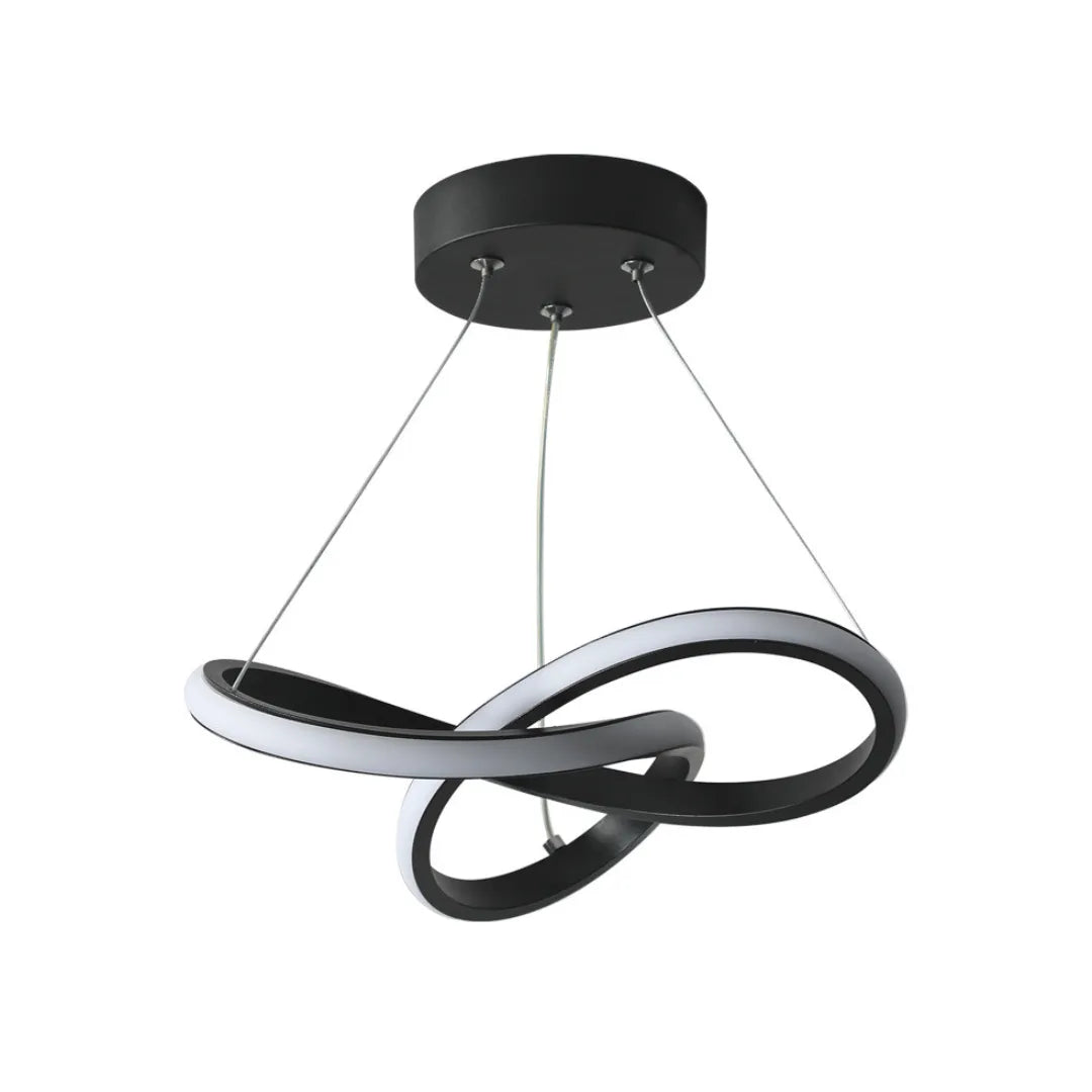 Lustre Pendente Entrelaço Circular Led Luna