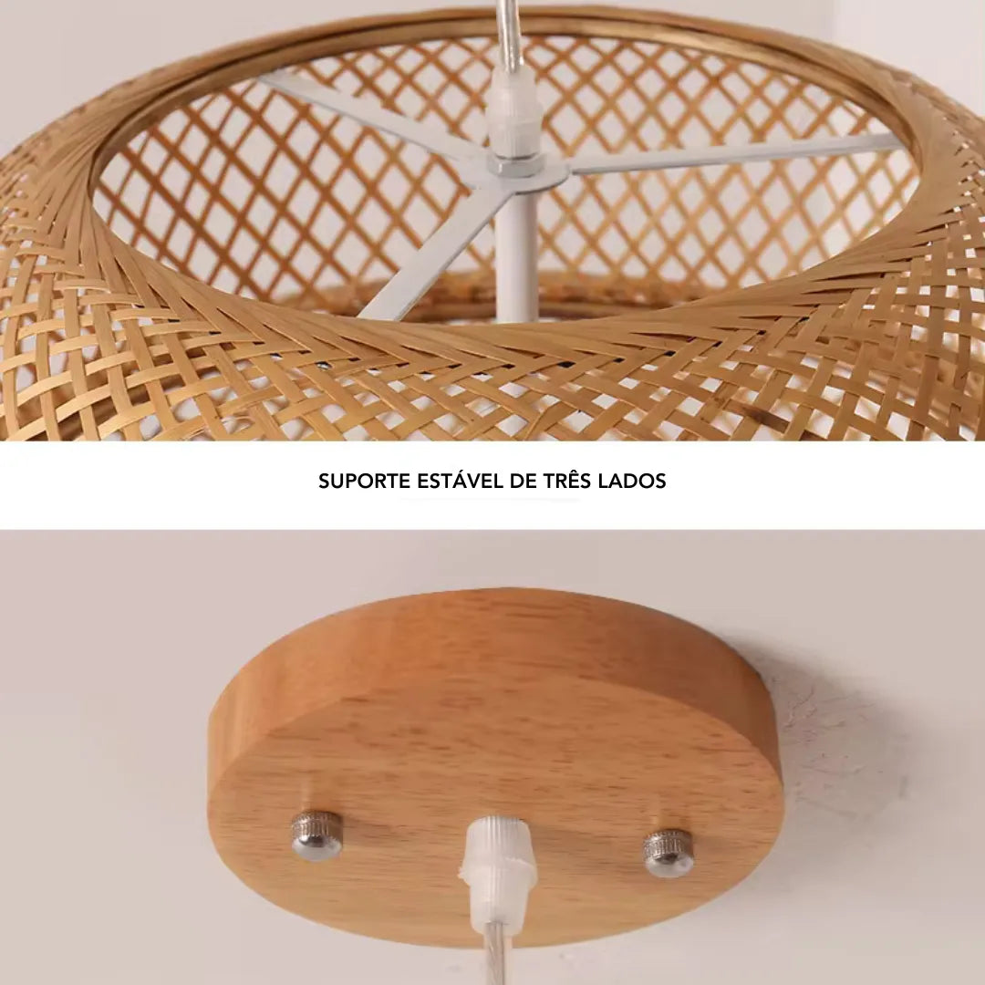 Lustre-Pendente-Rústico-em-Bambu-Tradicional