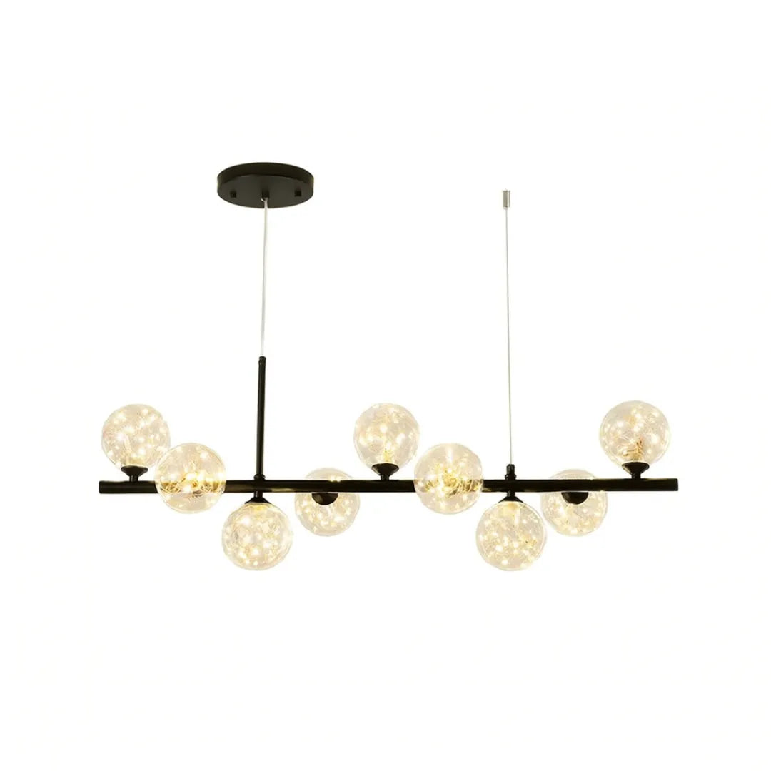 Lustre Pendente Sala de Jantar e Estar Vidro LED