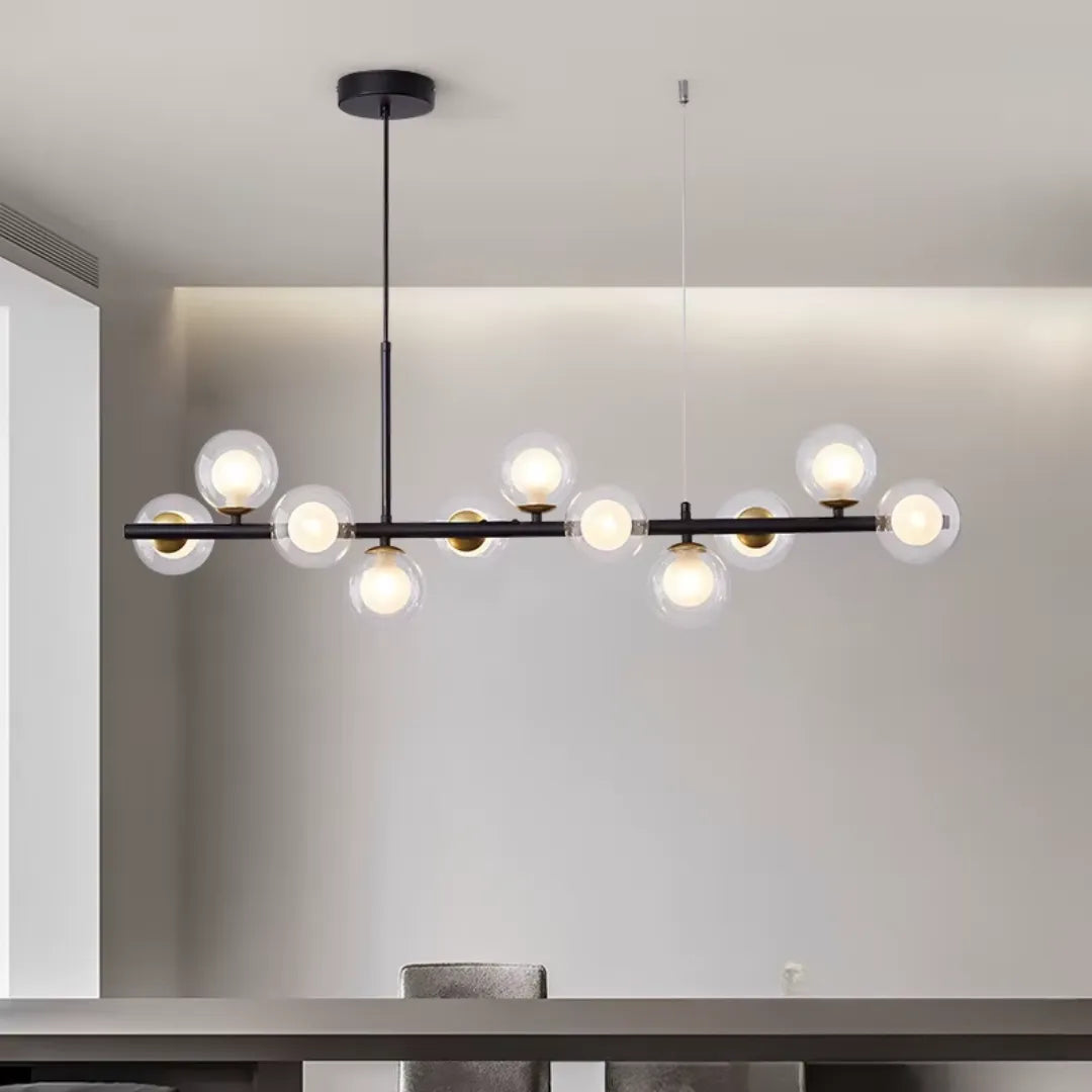 Lustre Pendente Sala de Jantar e Estar Vidro LED