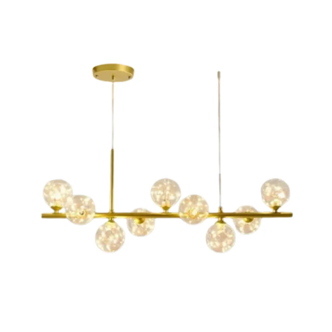 Lustre Pendente Sala de Jantar e Estar Vidro LED
