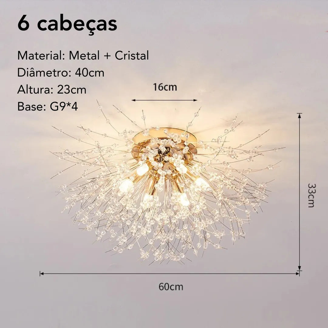 Lustre de Teto Dente-de-Leão