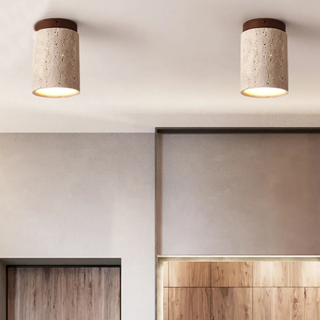 Plafon de Teto Moderno Pedra Travertino