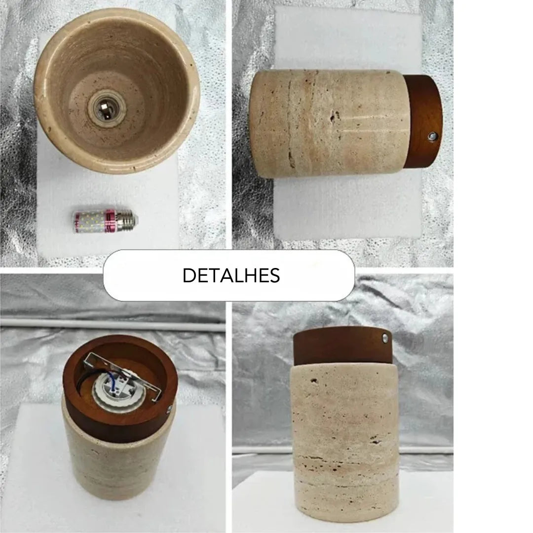 Plafon de Teto Moderno Pedra Travertino