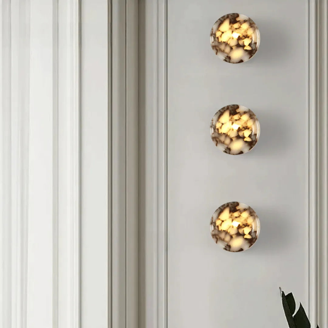 Arandela Cilíndrica de Mármore LED