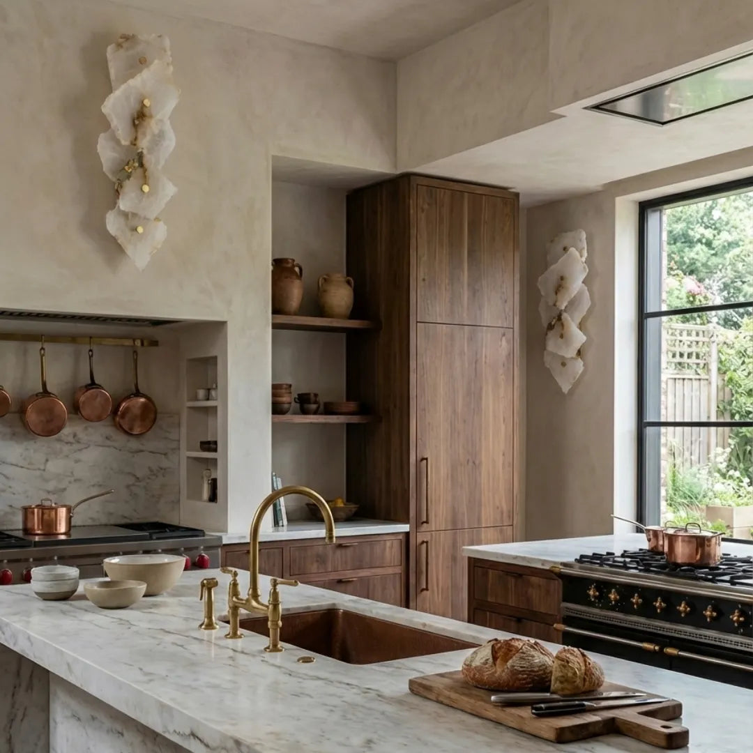 Arandela de Mármore Natural LED