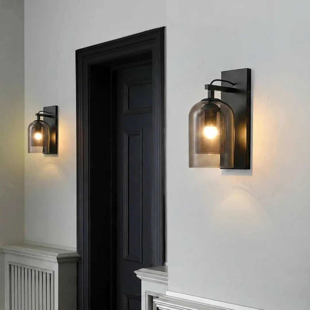 Arandela de Parede Vidro Loft Moderna