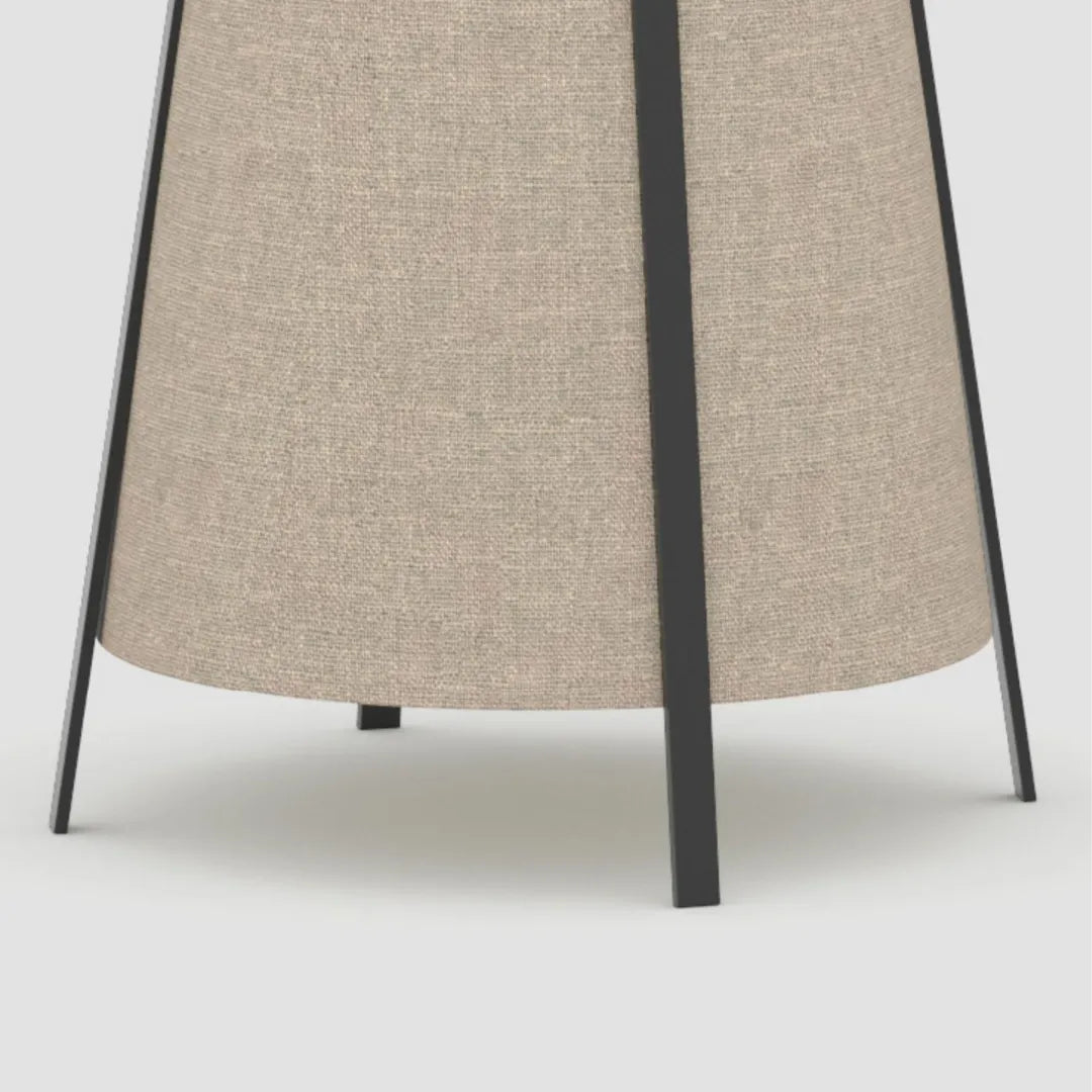 Luminária de Chão Japonesa Wabi Sabi Zen para Sala e Quarto