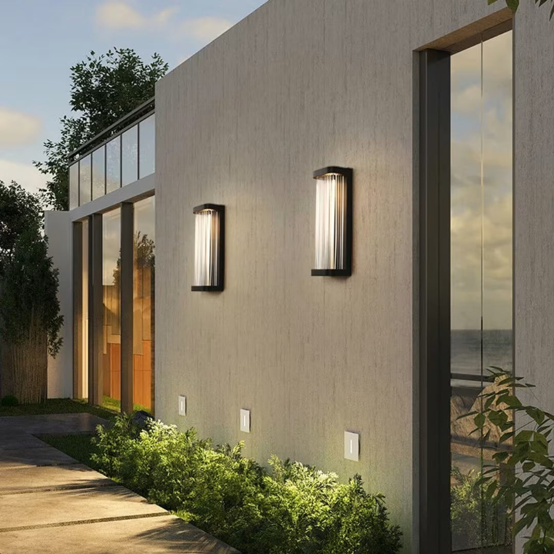 Luminária de parede área externa led moderna