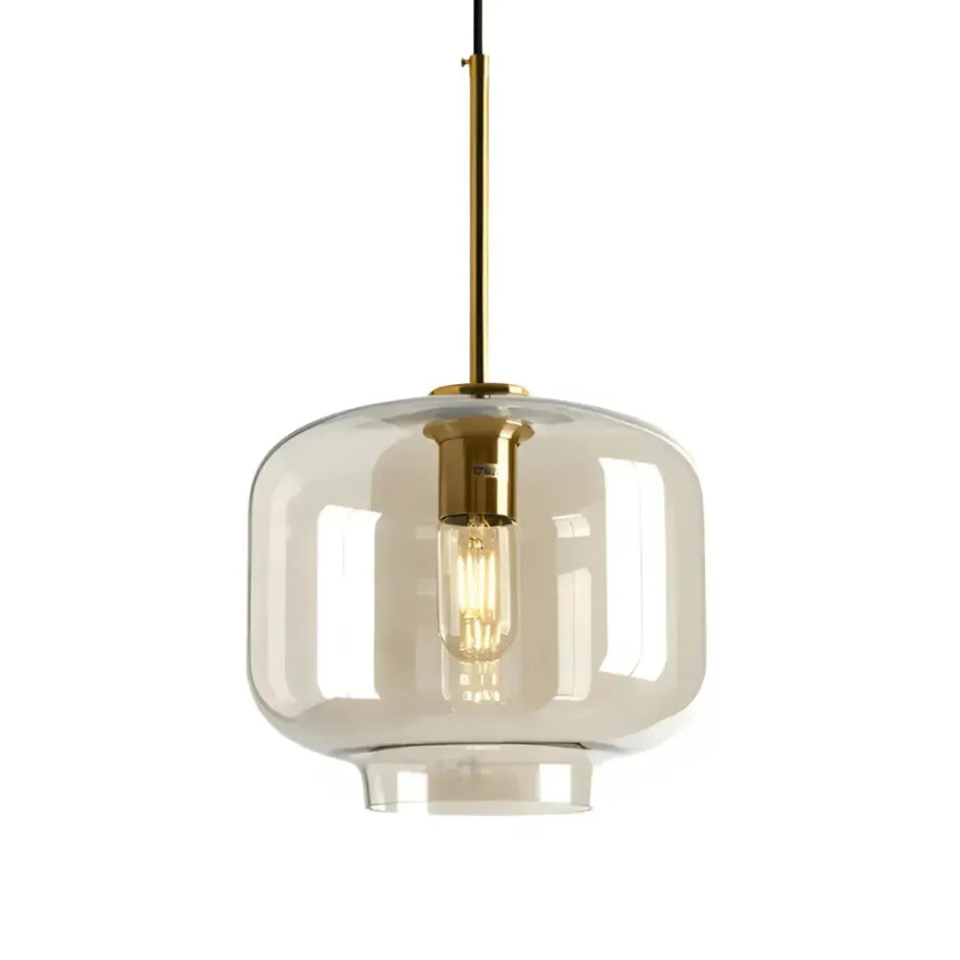 Luminária Pendente Bola Globo Vidro Nero