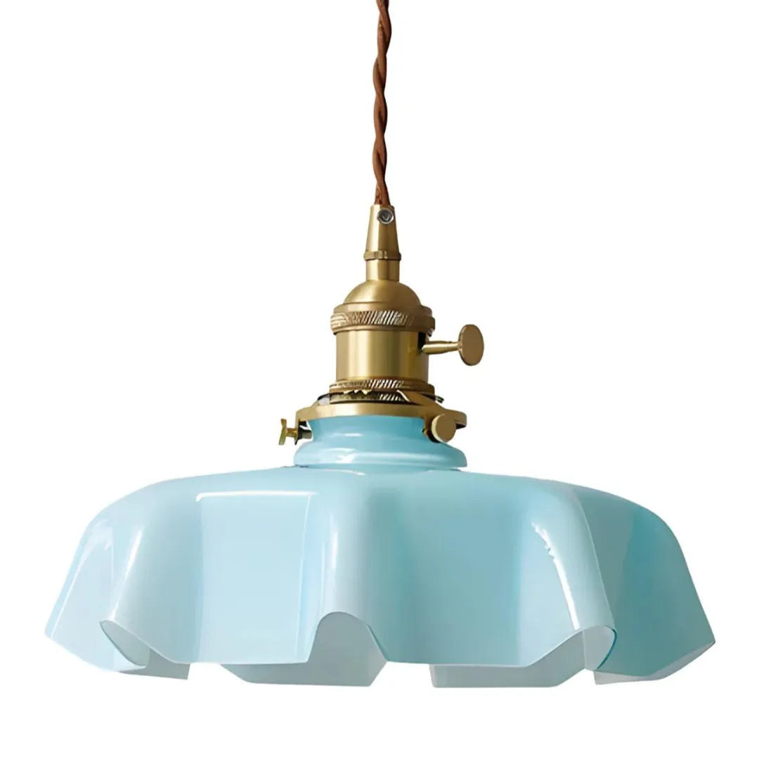 luminária-pendente-de-teto-moderna-Vidro-Azul