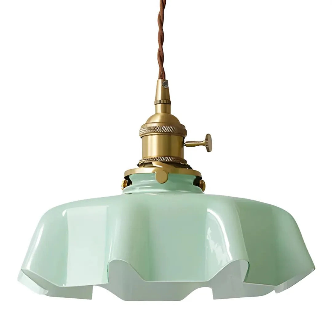luminária-pendente-de-teto-moderna-Vidro-Verde