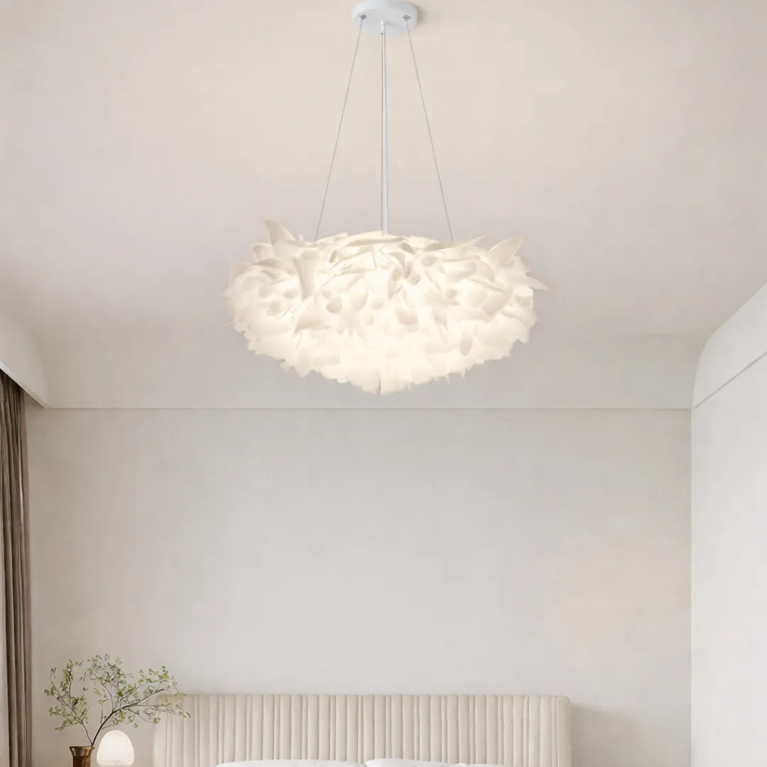 Luminária Pendente LED Branca Pétala Modern