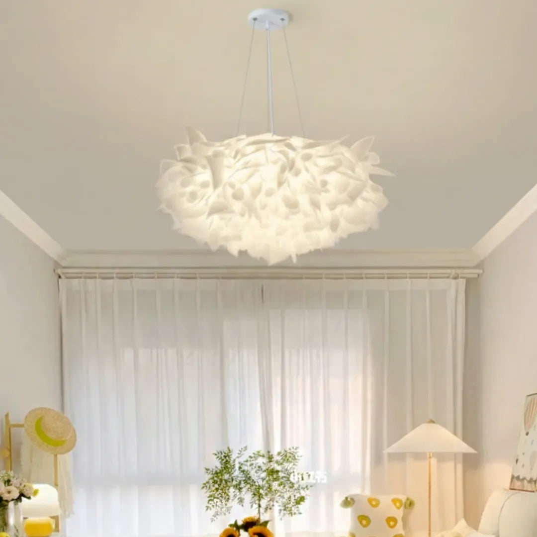 Luminária Pendente LED Branca Pétala Modern