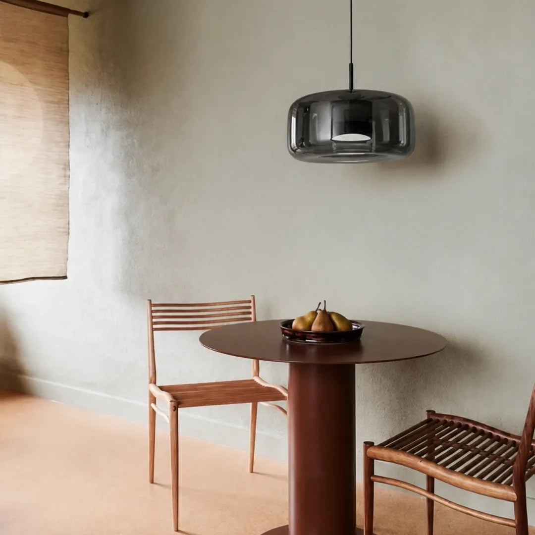 Luminária Pendente Moderna Metal Vidro Aurum