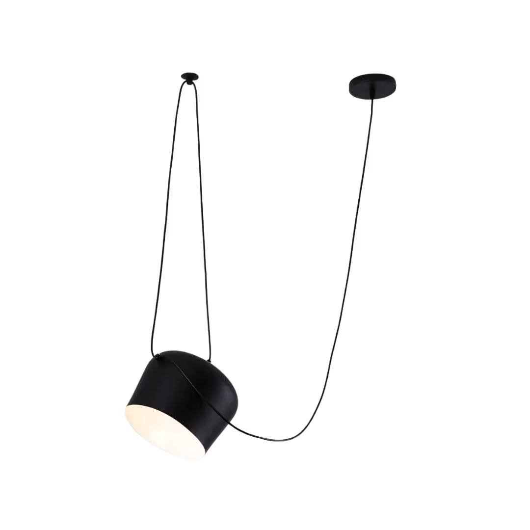 Luminária pendente Moderno em Alumínio 1 Cúpula Ø18cm