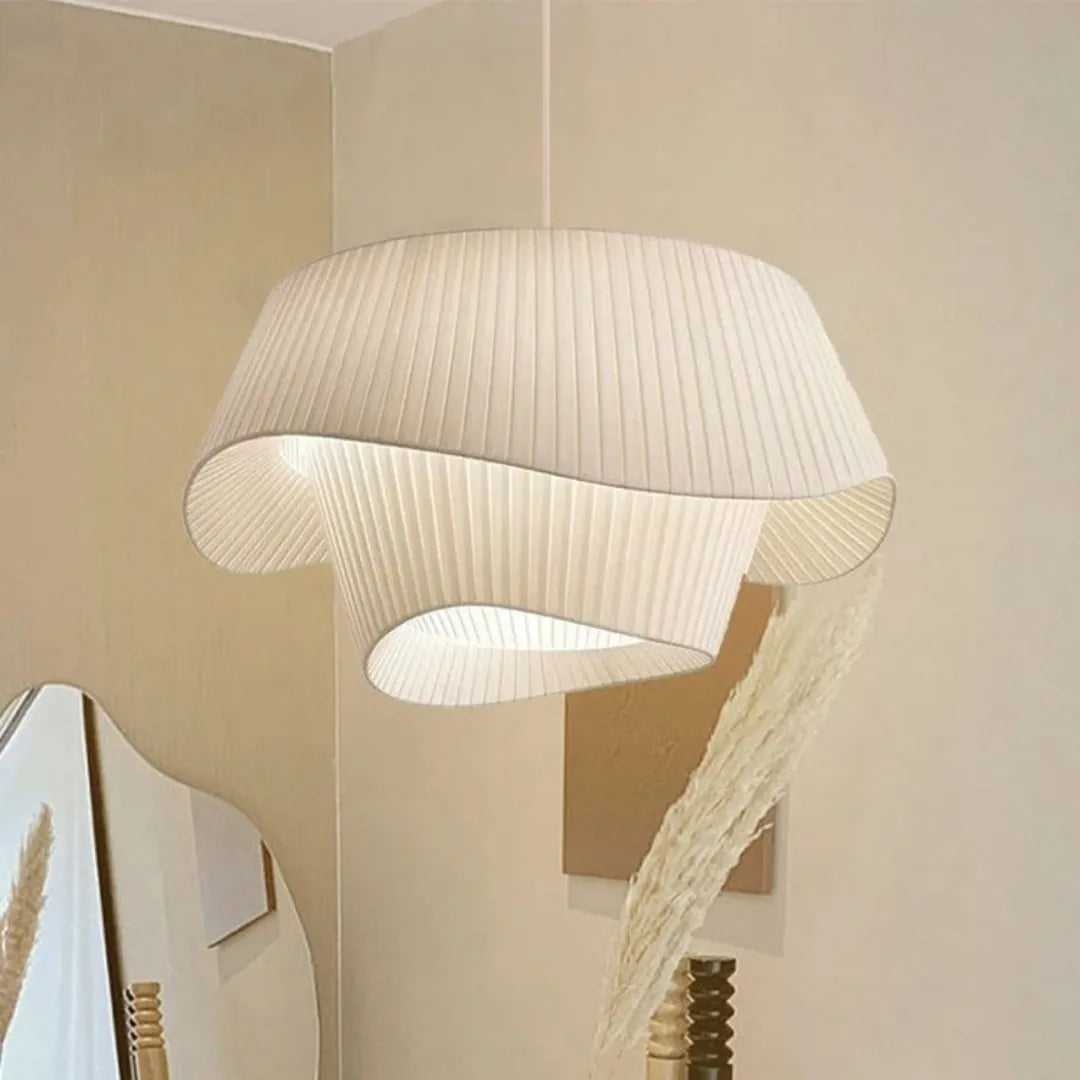 Luminária Pendente Moderno LED Tecido Nórdico