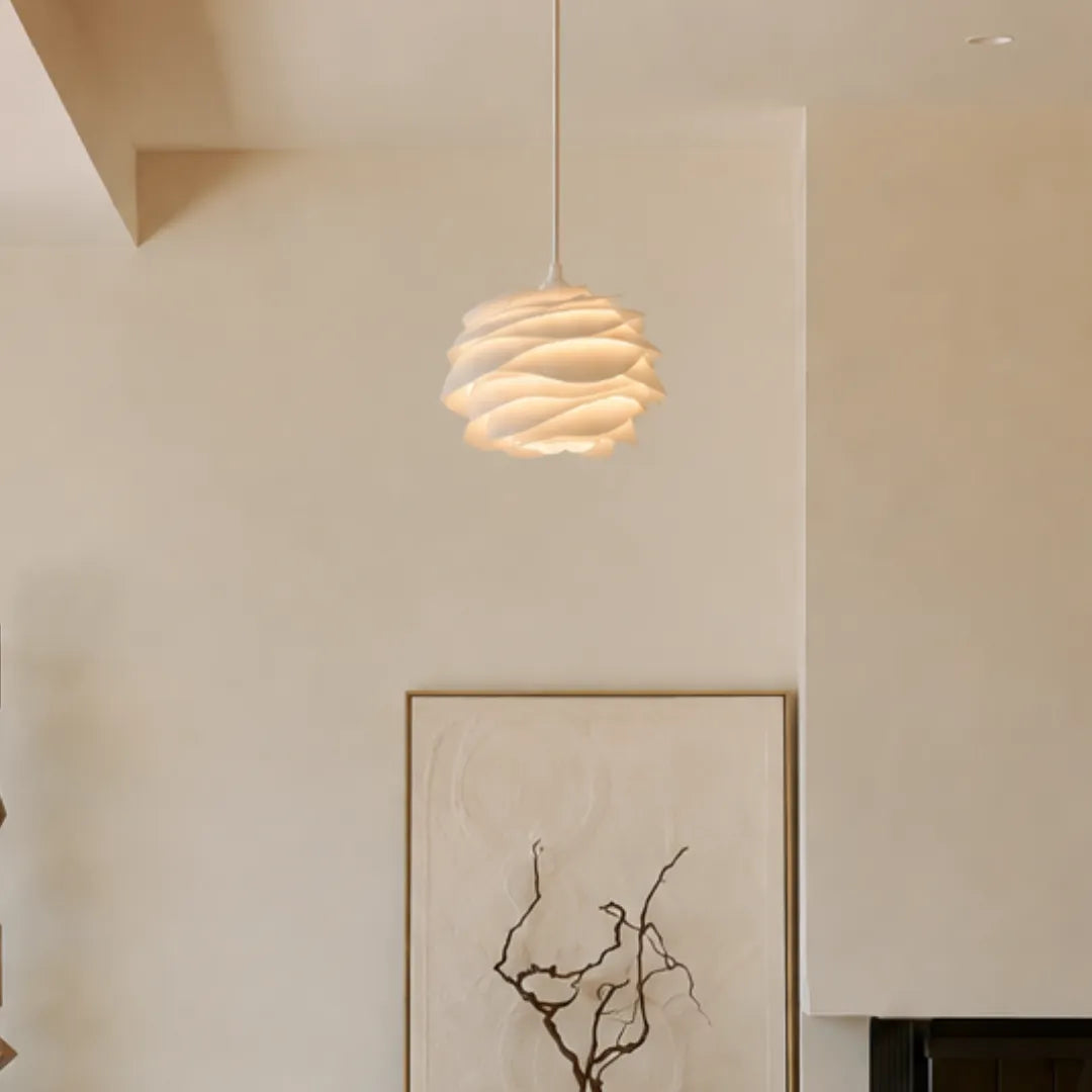 Luminária pendente pétala acrílico LED escandinava Lys
