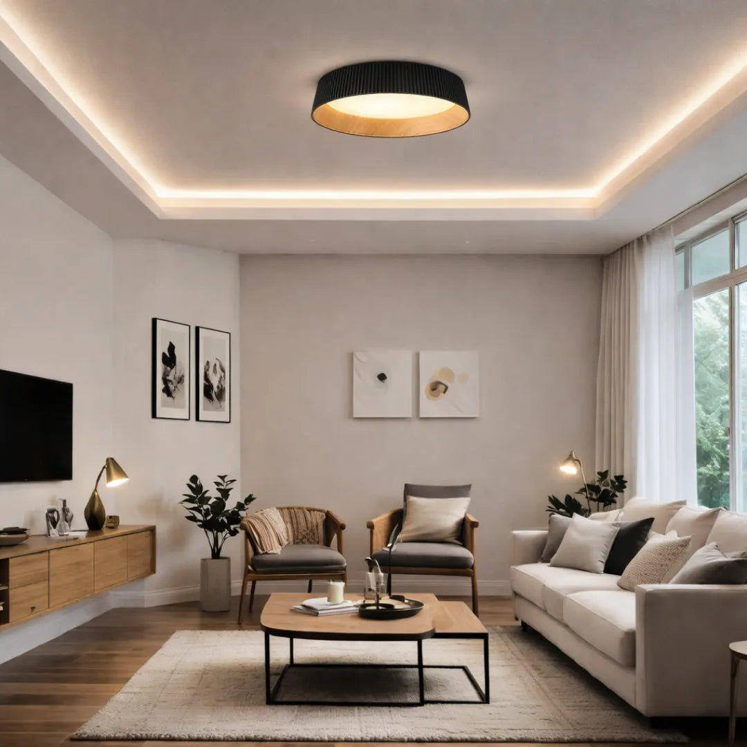 Luminária Plafon LED Ferro Espanhol Moderno Celar