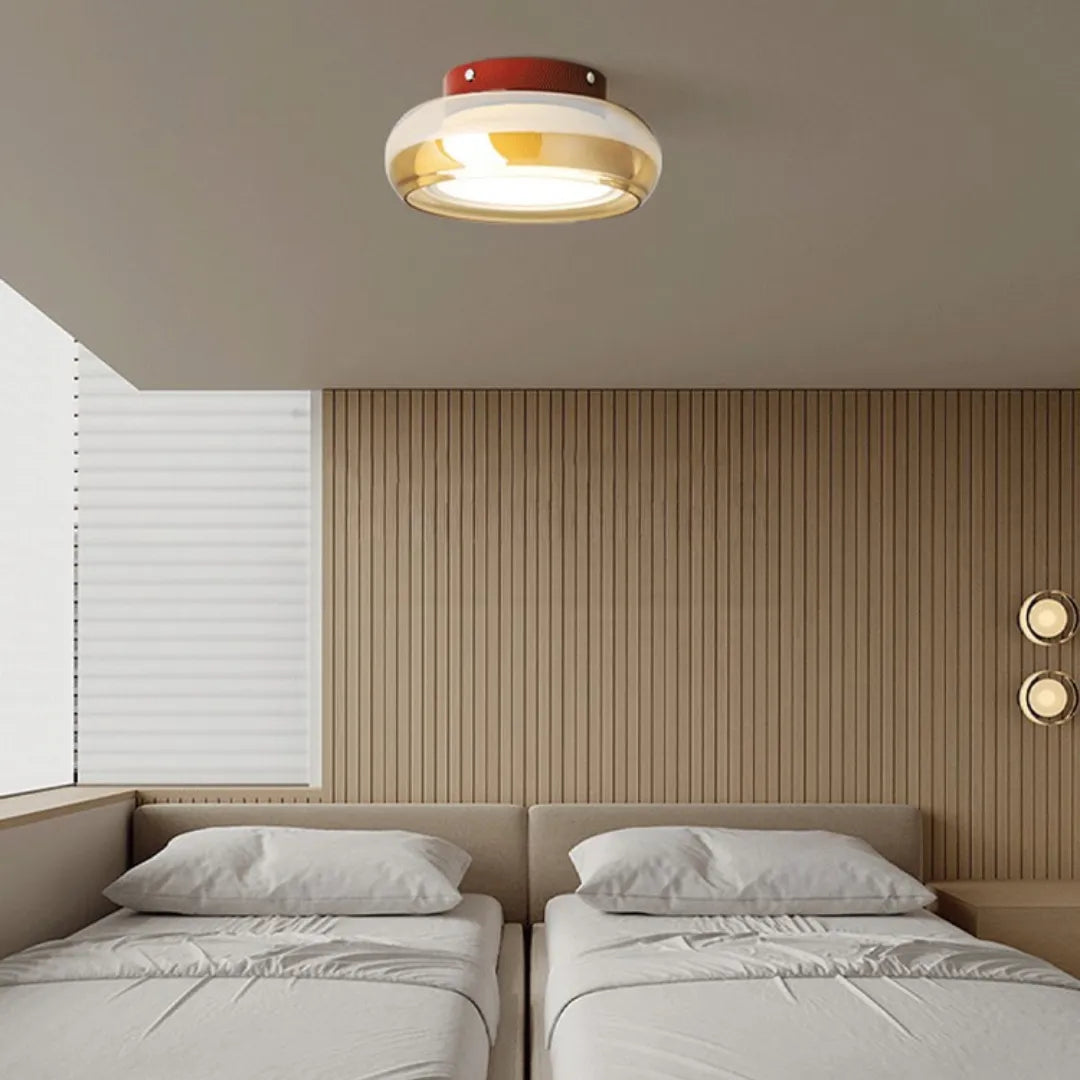 Luminária Plafon LED Vidro Francês Clássico Valen