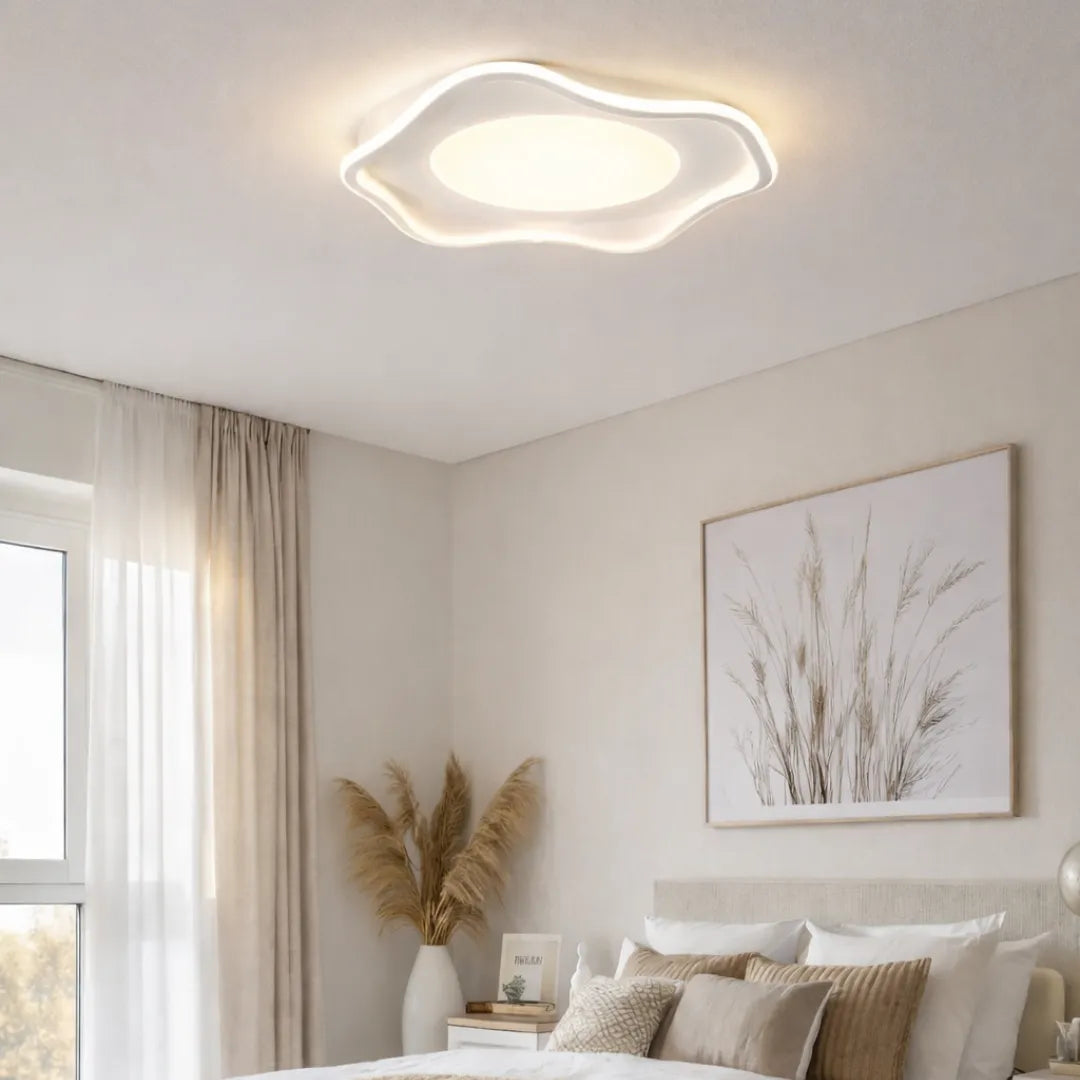 Vista lateral do plafon Nivor em fundo branco — Tonzi