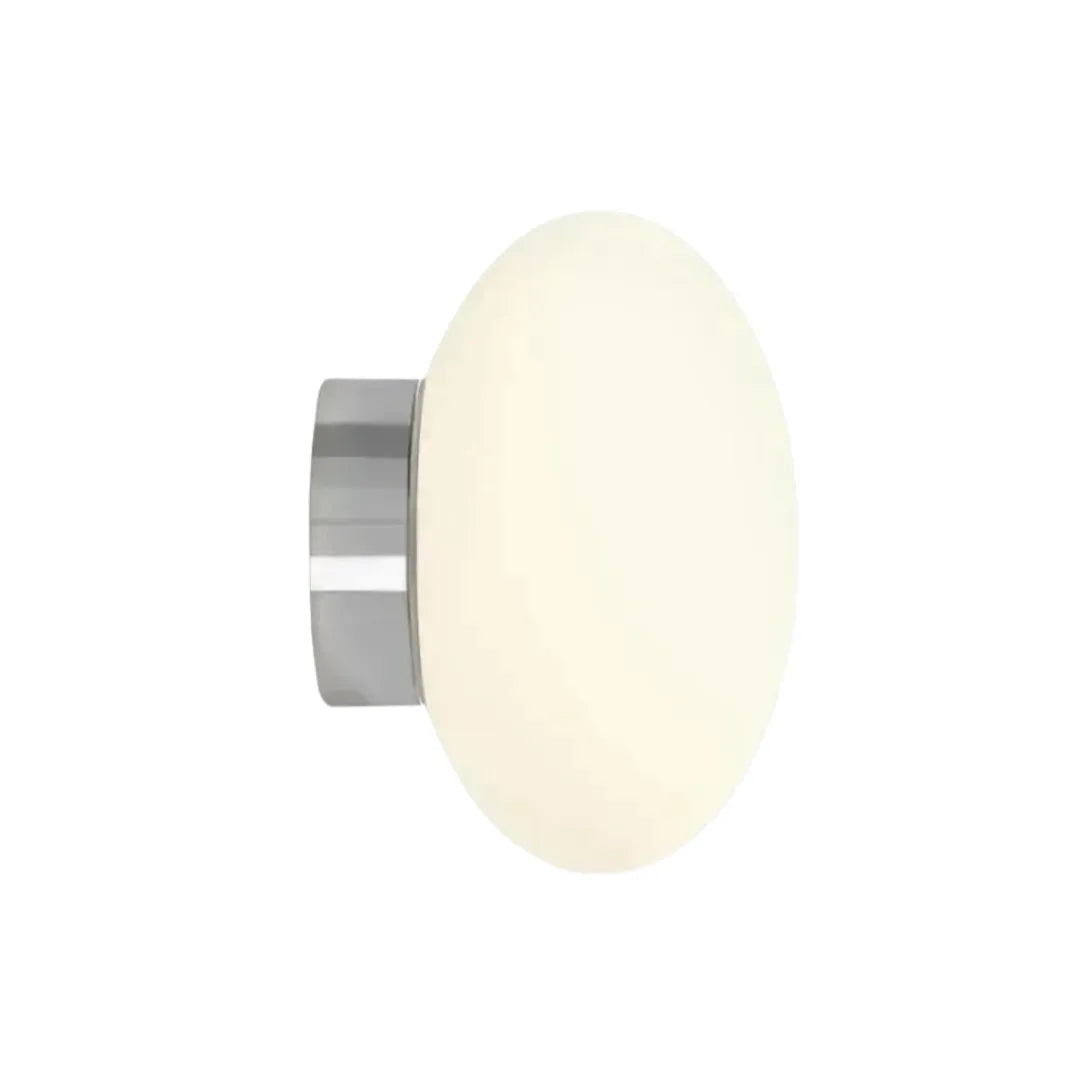 Arandela de Parede Minimalista em Vidro Oval