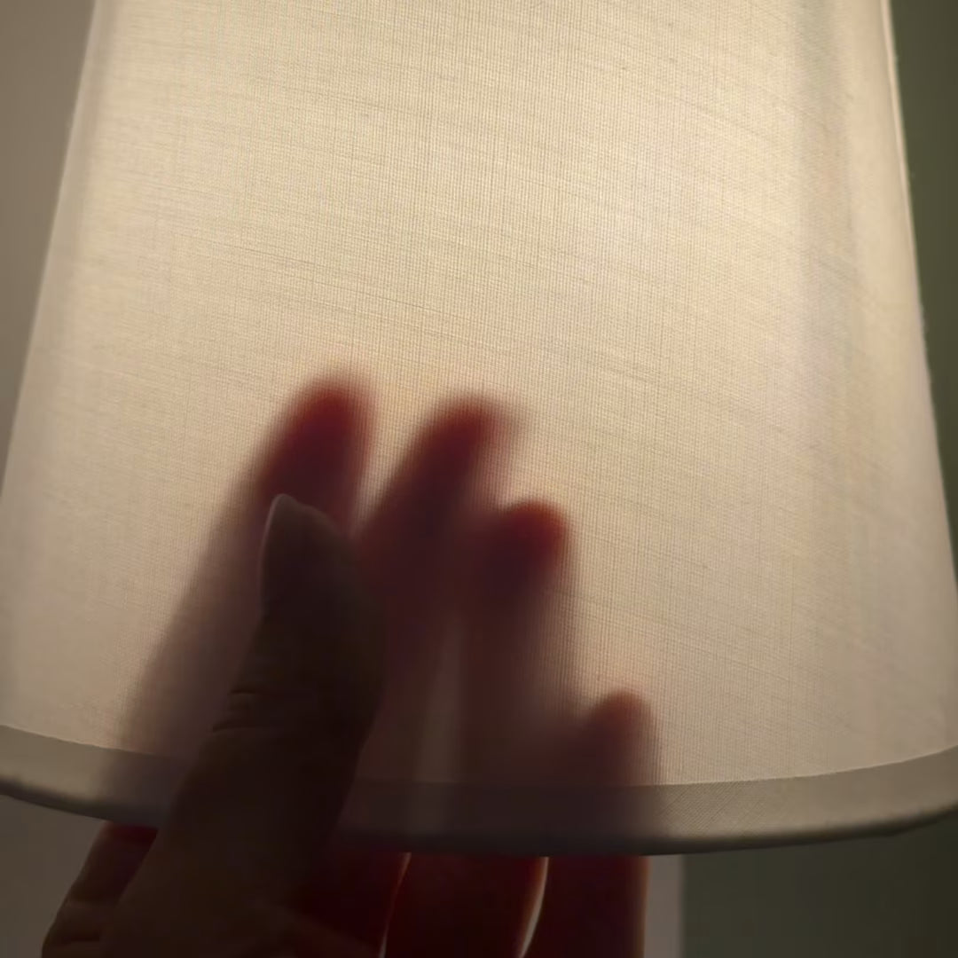 Arandela de parede moderna abajur tecido Etna