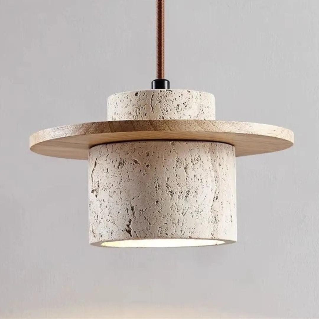 Luminaria-Pendente-Minimalista-em-Pedra-Travertino