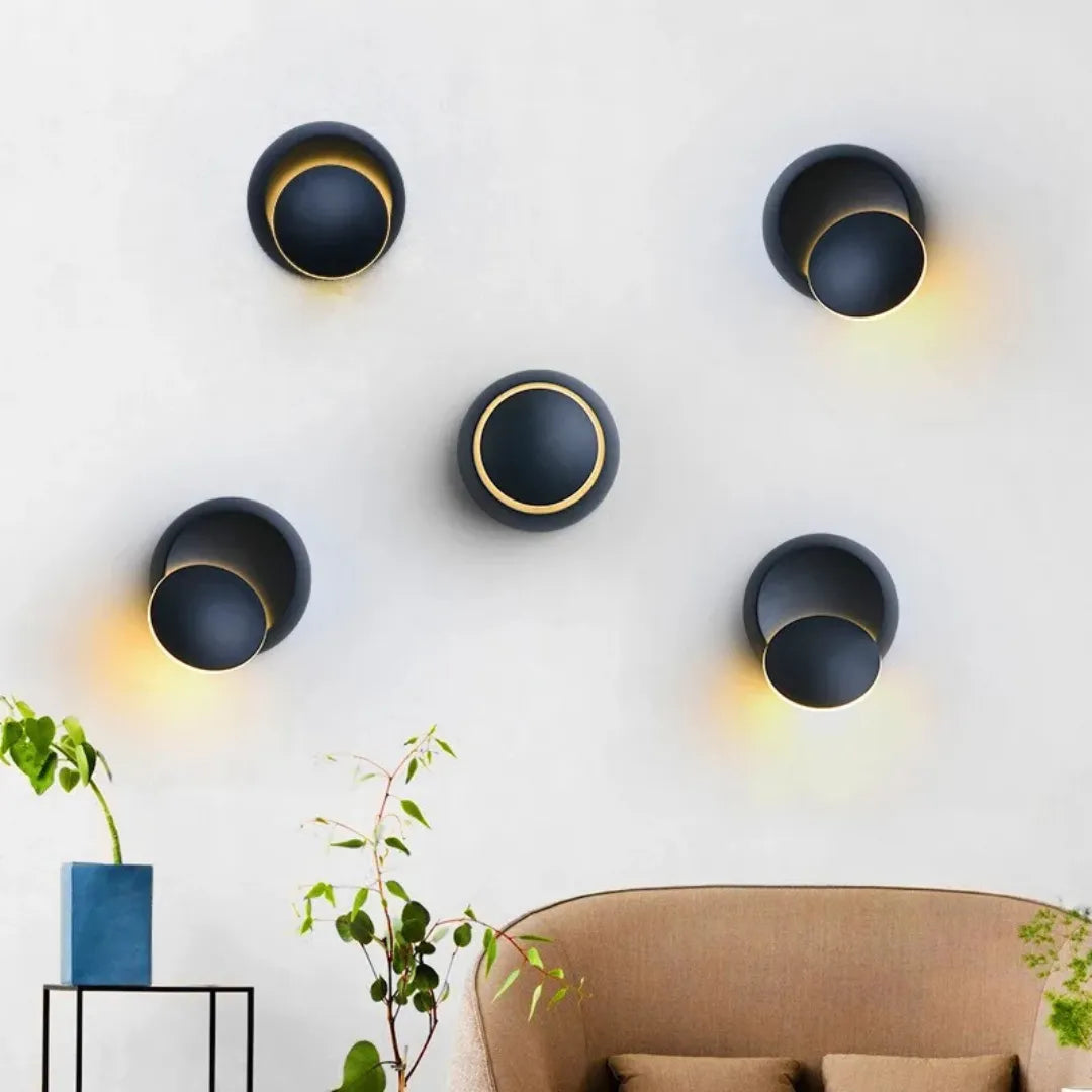 Luminária de Parede Moderna LED Rotação 350°