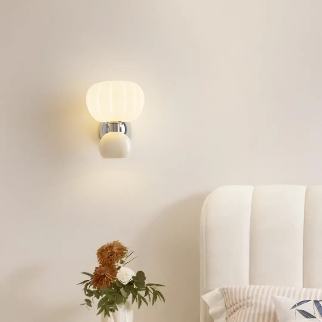 Luminária de Parede Moderna Vidro Lumina