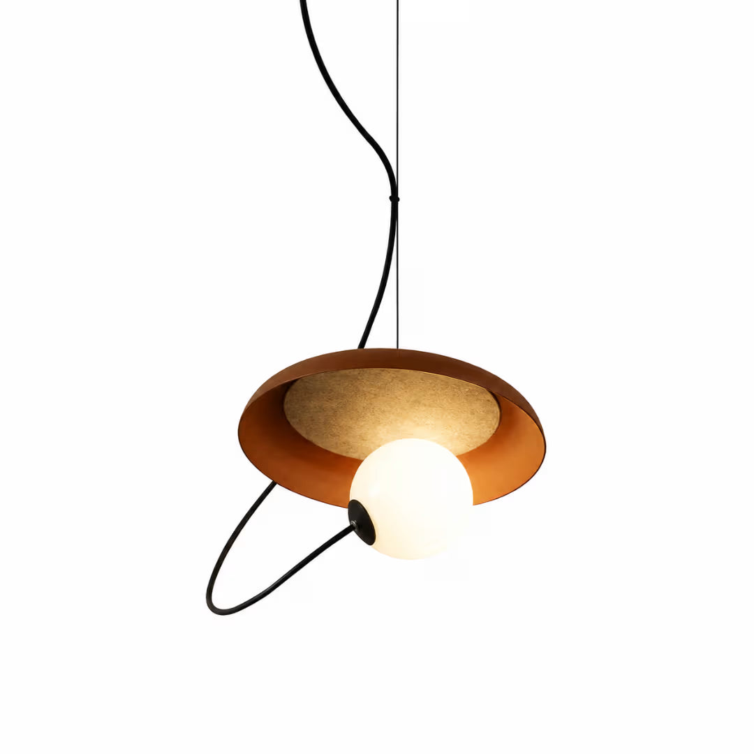 Luminária pendente magnética em metal com LED G9 sobre sala de estar Contemporary Luxury — Pendente Magnético — Tonzi