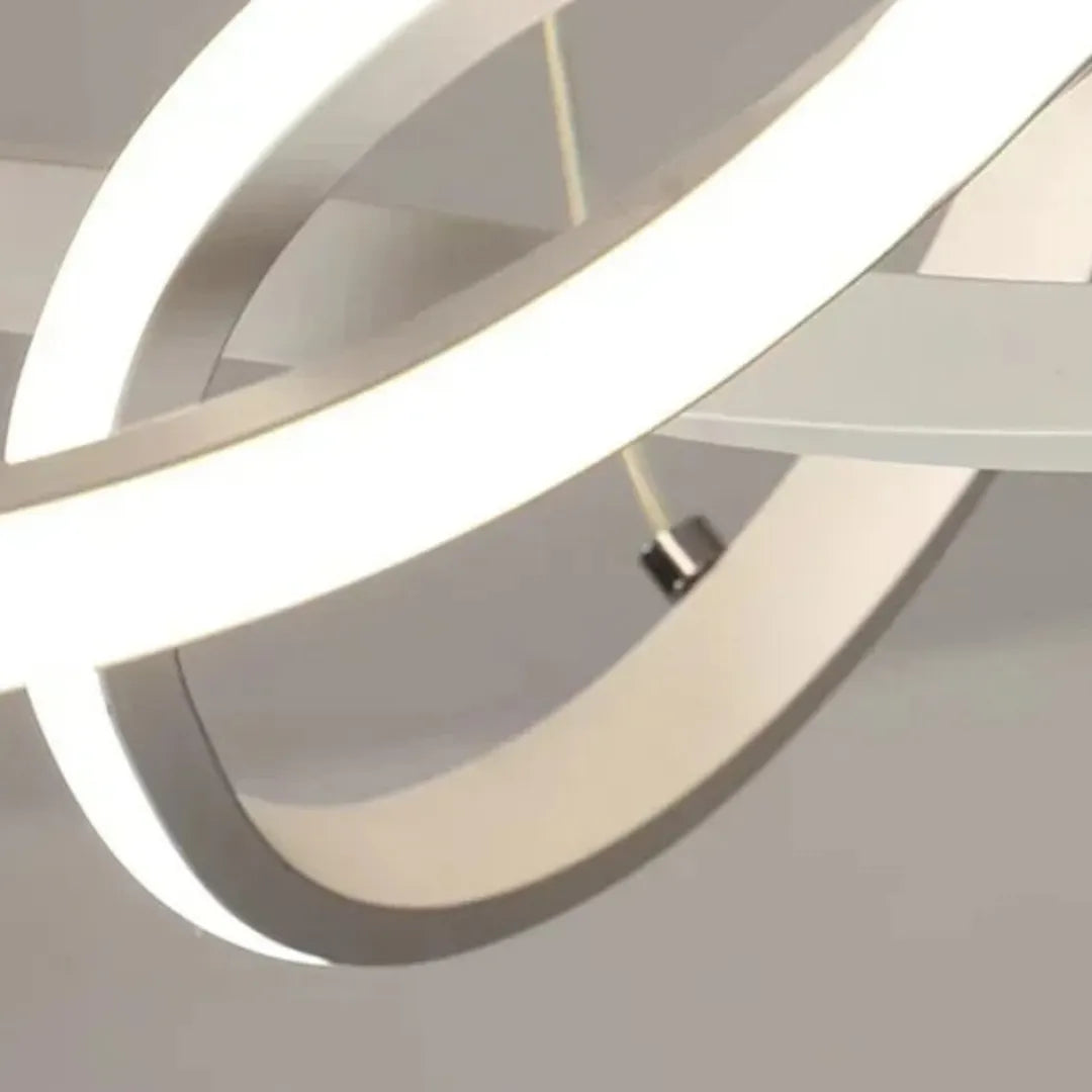 Lustre Pendente Entrelaço Circular Led Luna