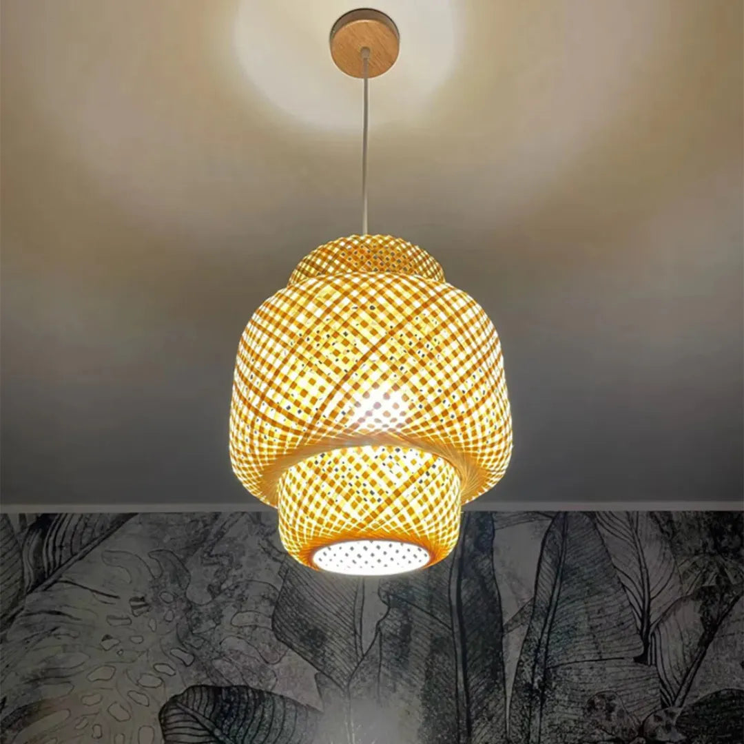 Lustre-Pendente-Rústico-em-Bambu-Tradicional
