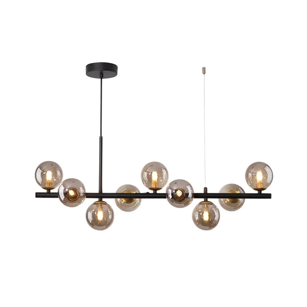 Lustre Pendente Sala de Jantar e Estar Vidro LED