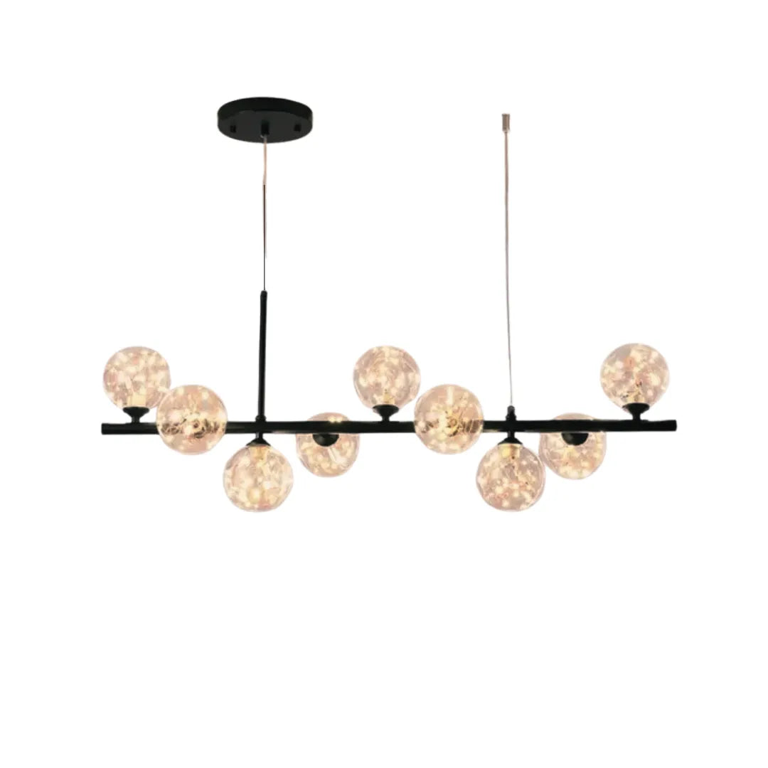 Lustre Pendente Sala de Jantar e Estar Vidro LED