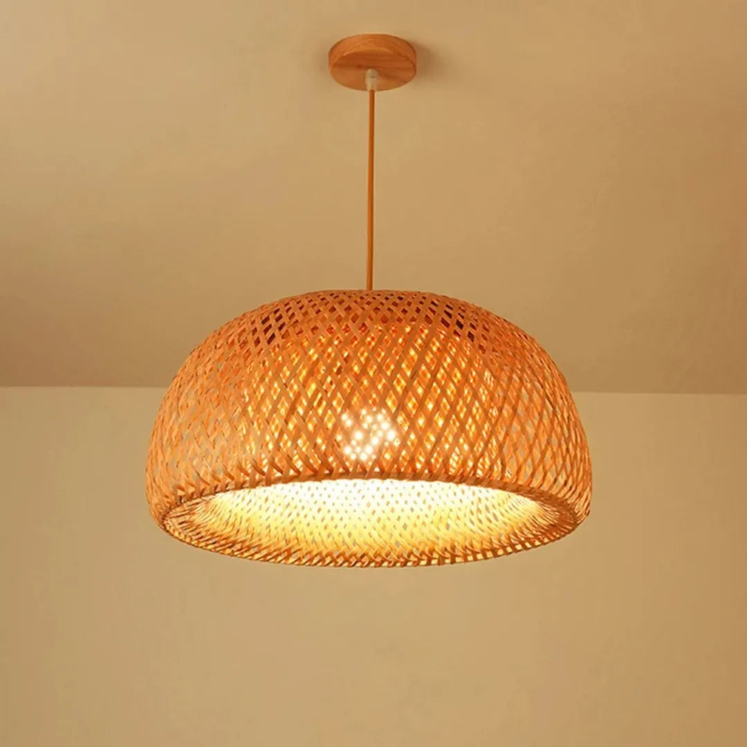 Lustre para Sala de Bambu Rattan